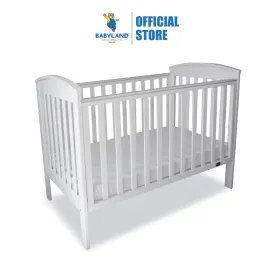 Babyhood Classic Curve 4-in-1 Cot - White