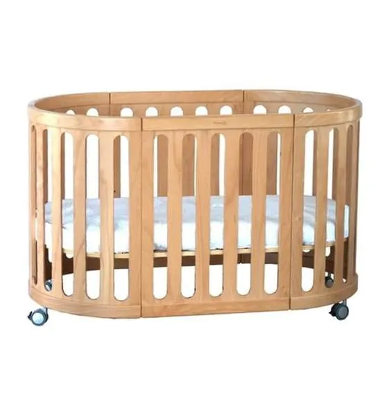 Babyhood Kaylula Sova 5 in 1 Cot - Beech (includes mattress)