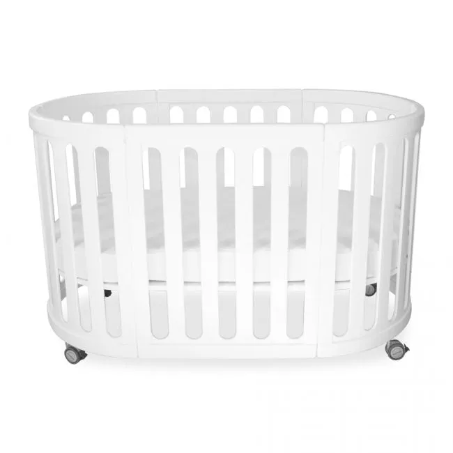 Babyhood Kaylula Sova 5 in 1 Cot Classic - White (Includes Mattress)