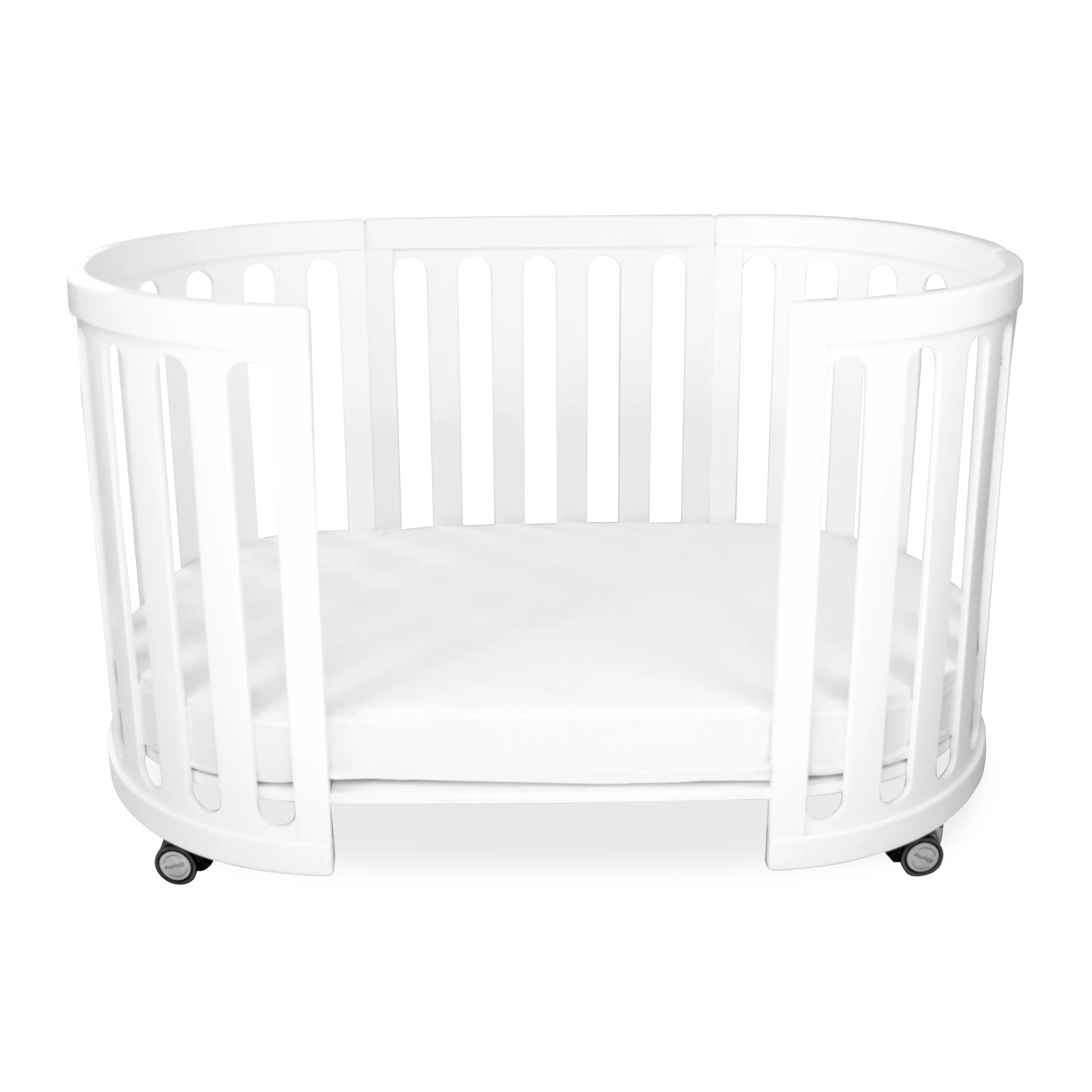 Babyhood Kaylula Sova 5 in 1 Cot Classic - White (Includes Mattress)