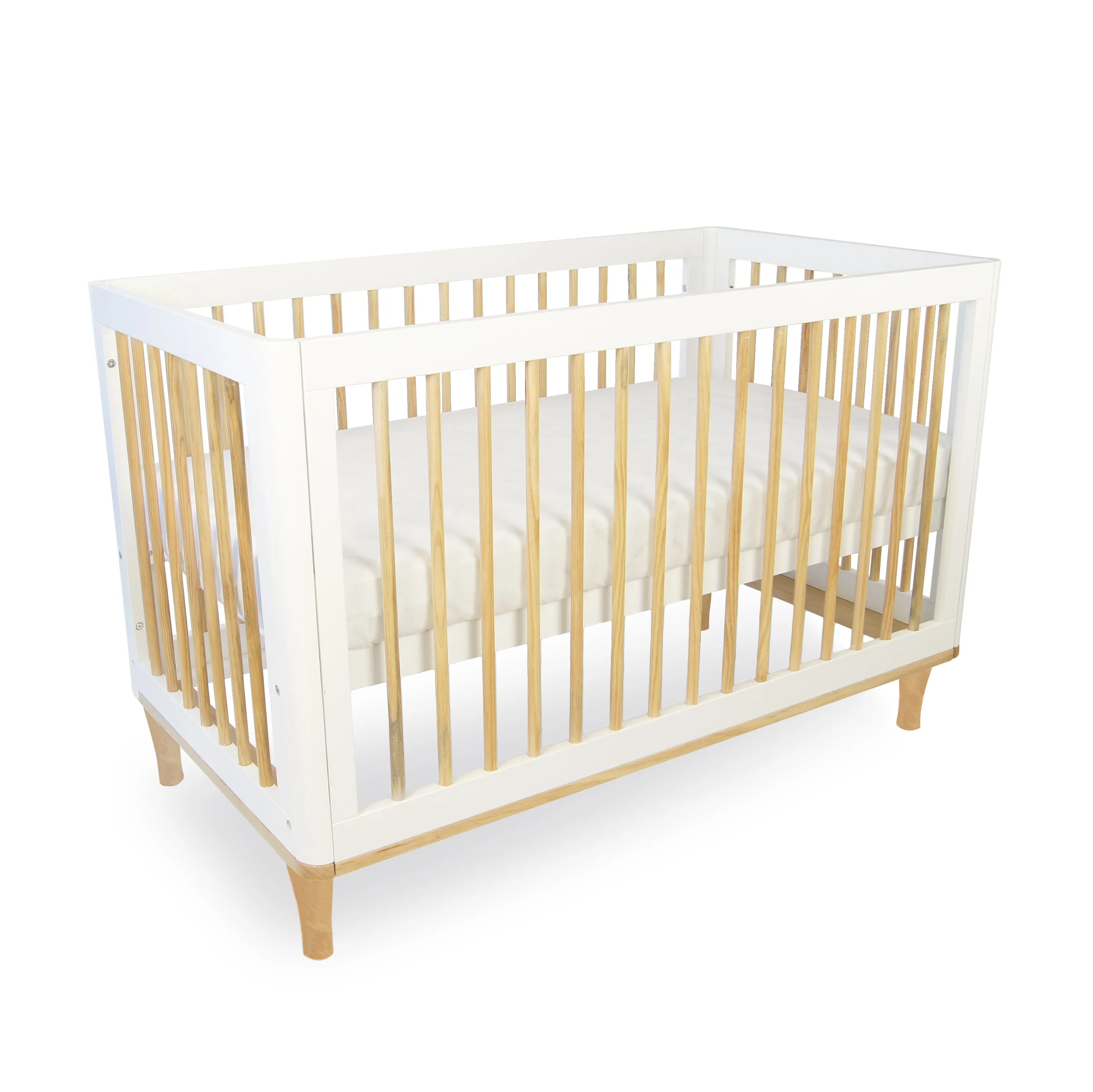 Babyhood Riya 5 in 1 Cot - White