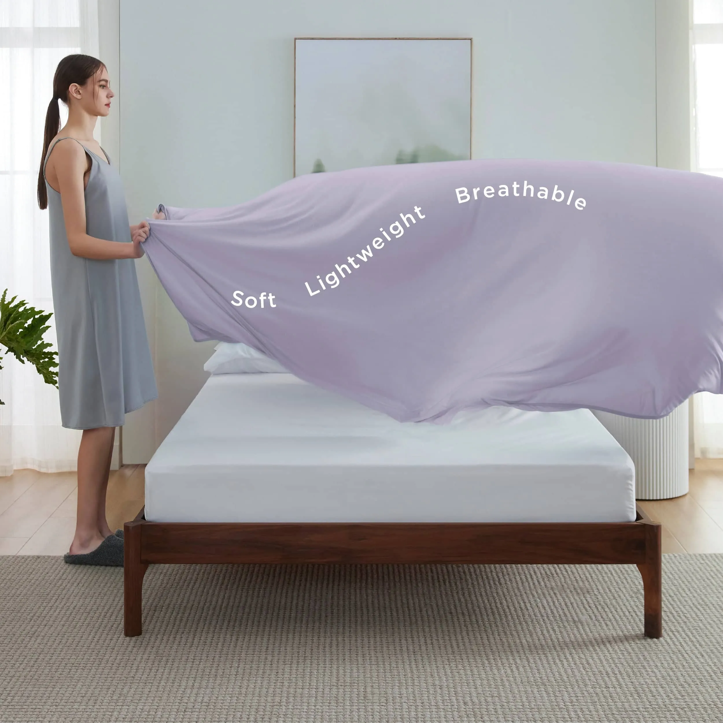 Bedsure Breescape Reversible Cooling Blanket for Hot Sleepers