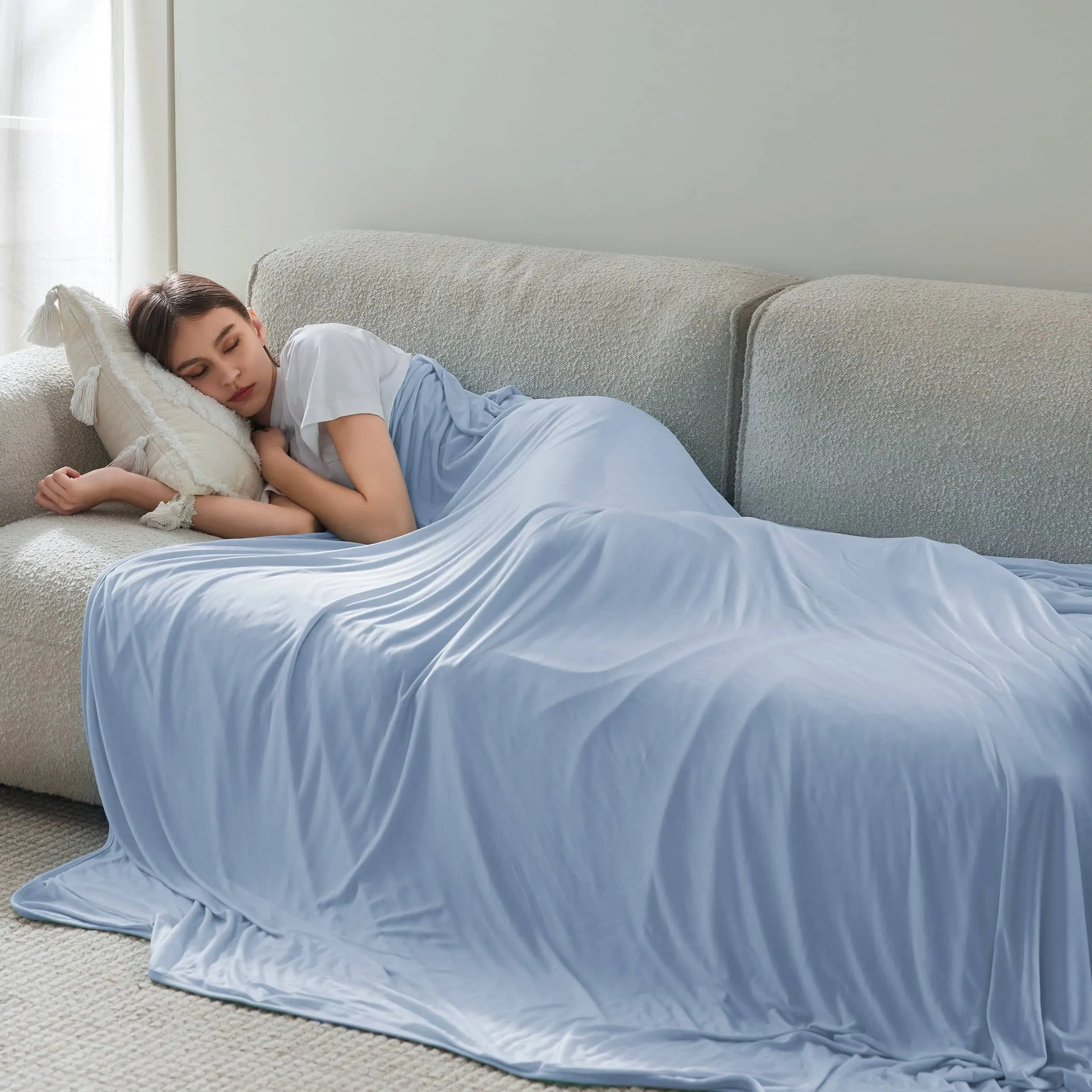 Bedsure Breescape Reversible Cooling Blanket for Hot Sleepers