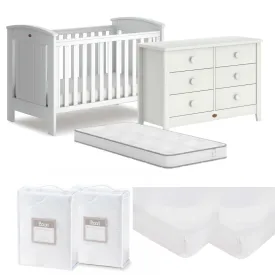 Boori Casa Baby Cot 7 PC Nursery Package with 6 Draw Chest