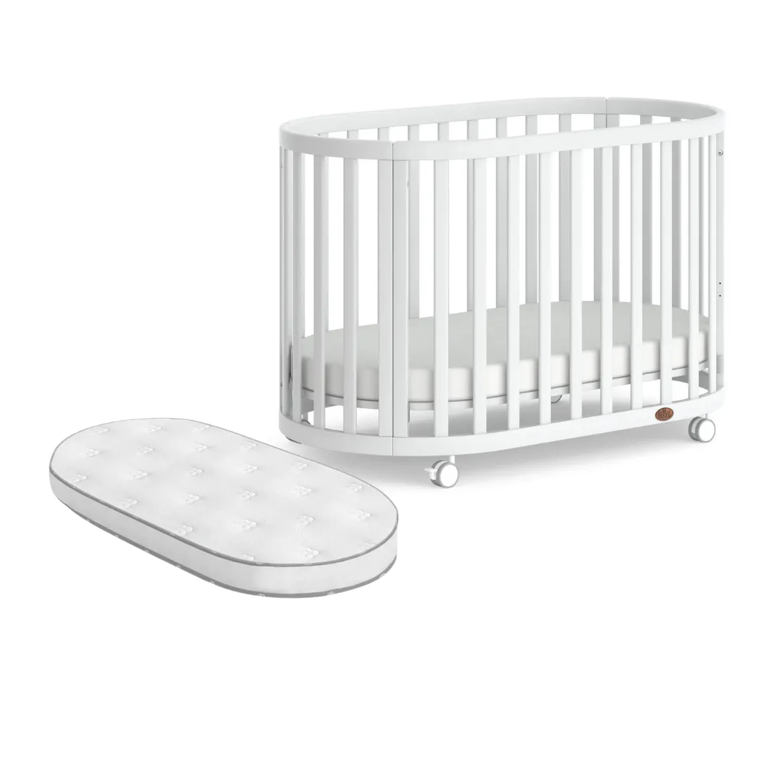 Boori Eden Oval Cot With Pocket Spring Mattress (ETA Mid NOV)