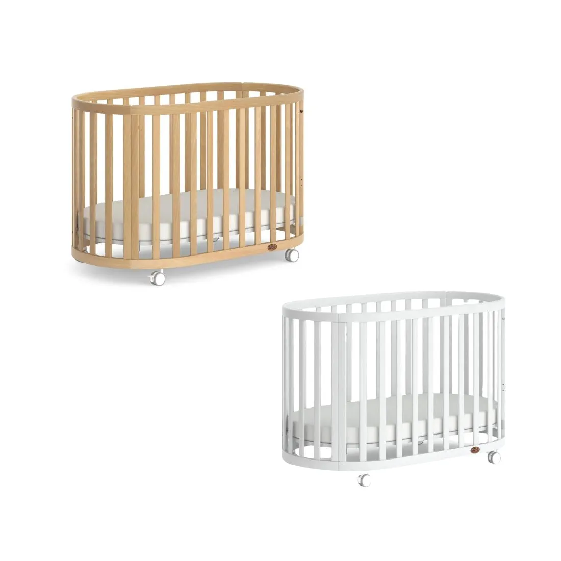 Boori Eden Oval Cot With Pocket Spring Mattress (ETA Mid NOV)