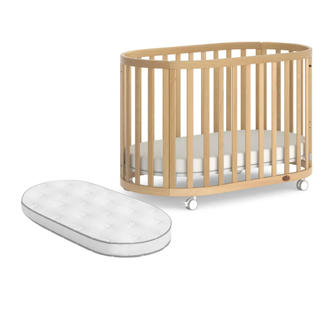 Boori Eden Oval Cot With Pocket Spring Mattress (ETA Mid NOV)