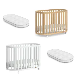 Boori Eden Oval Cot With Pocket Spring Mattress (ETA Mid NOV)