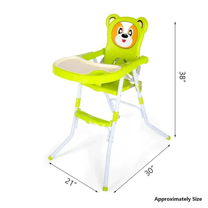 Cartoon Theme Foldable Baby High Chair