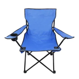 Casual Picnic Sketching Handrest Backrest Fishing Portable Beach Chair(Sapphire Blue)