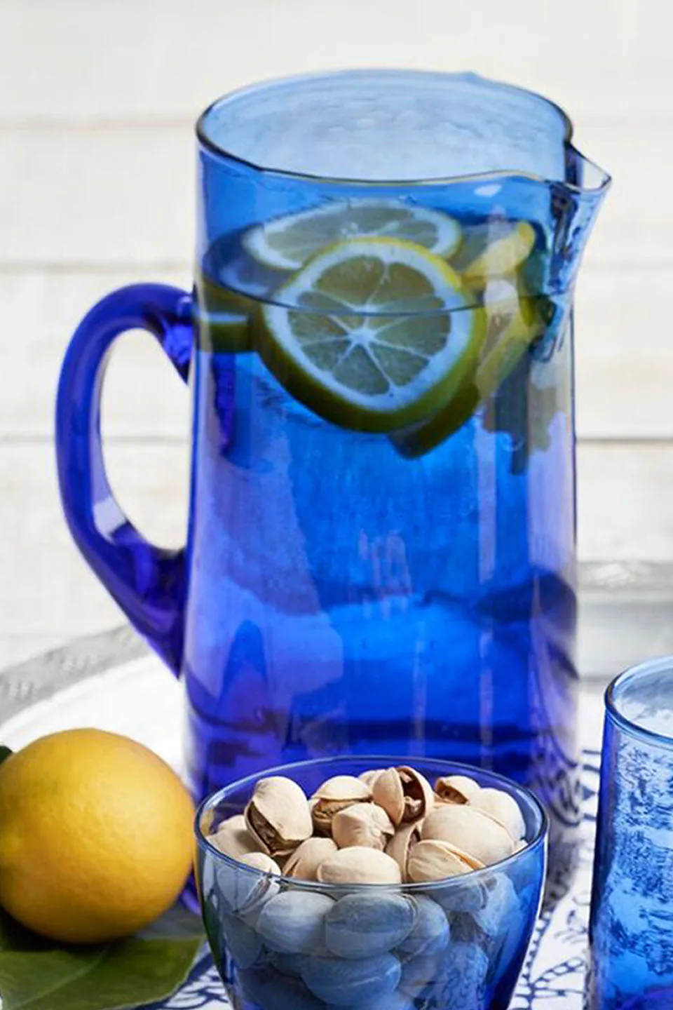 Cobalt Blue Glass Jug 1 Litre