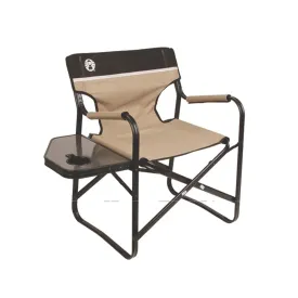 Coleman Chair Flat Fold Directors Steel Deck Chair