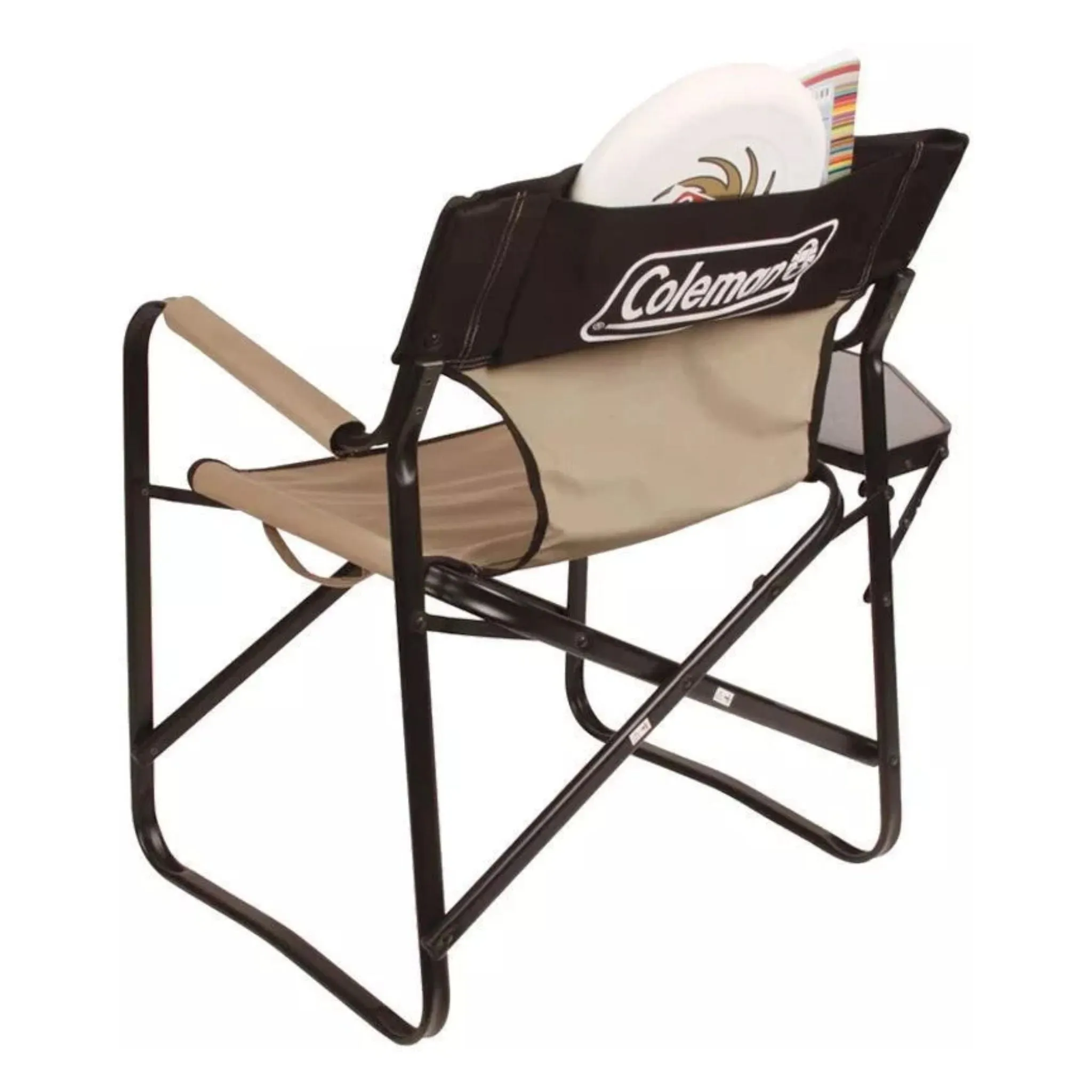 Coleman Chair Flat Fold Directors Steel Deck Chair