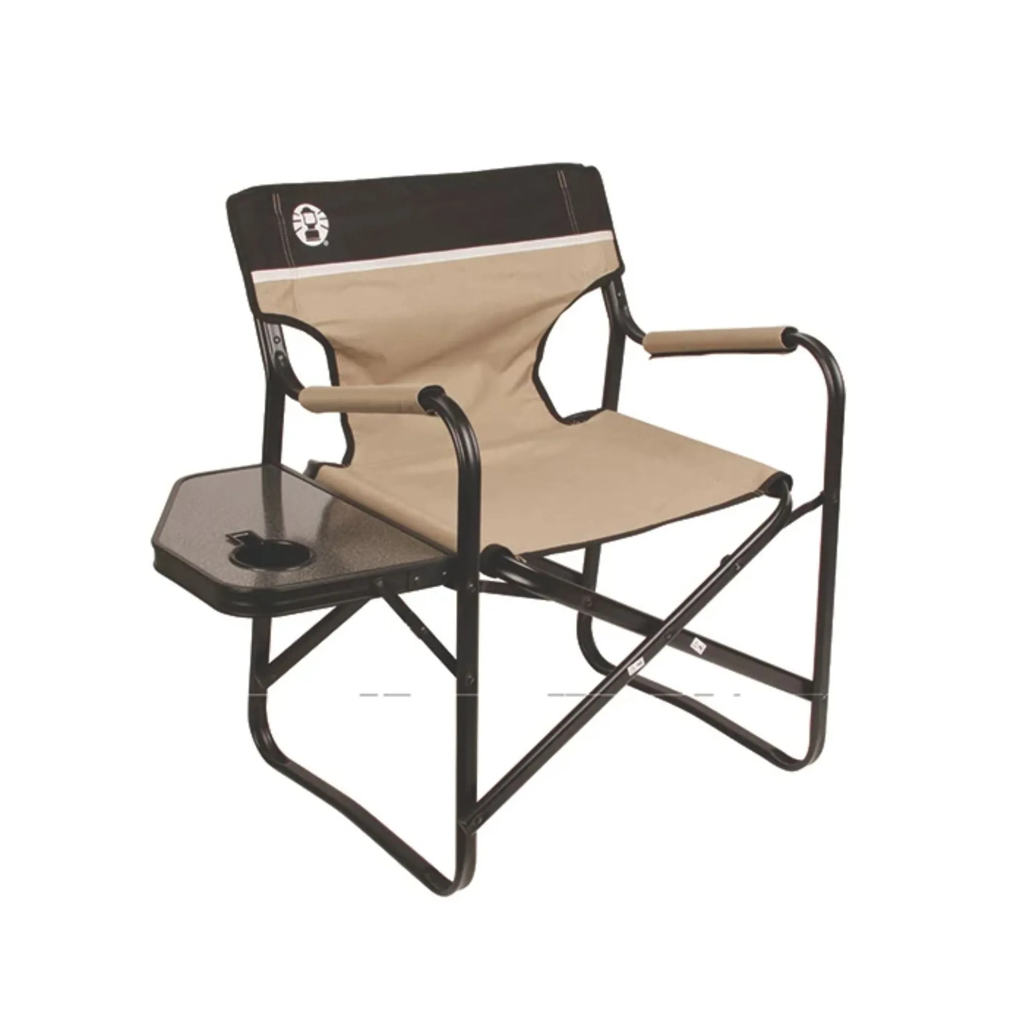 Coleman Chair Flat Fold Directors Steel Deck Chair