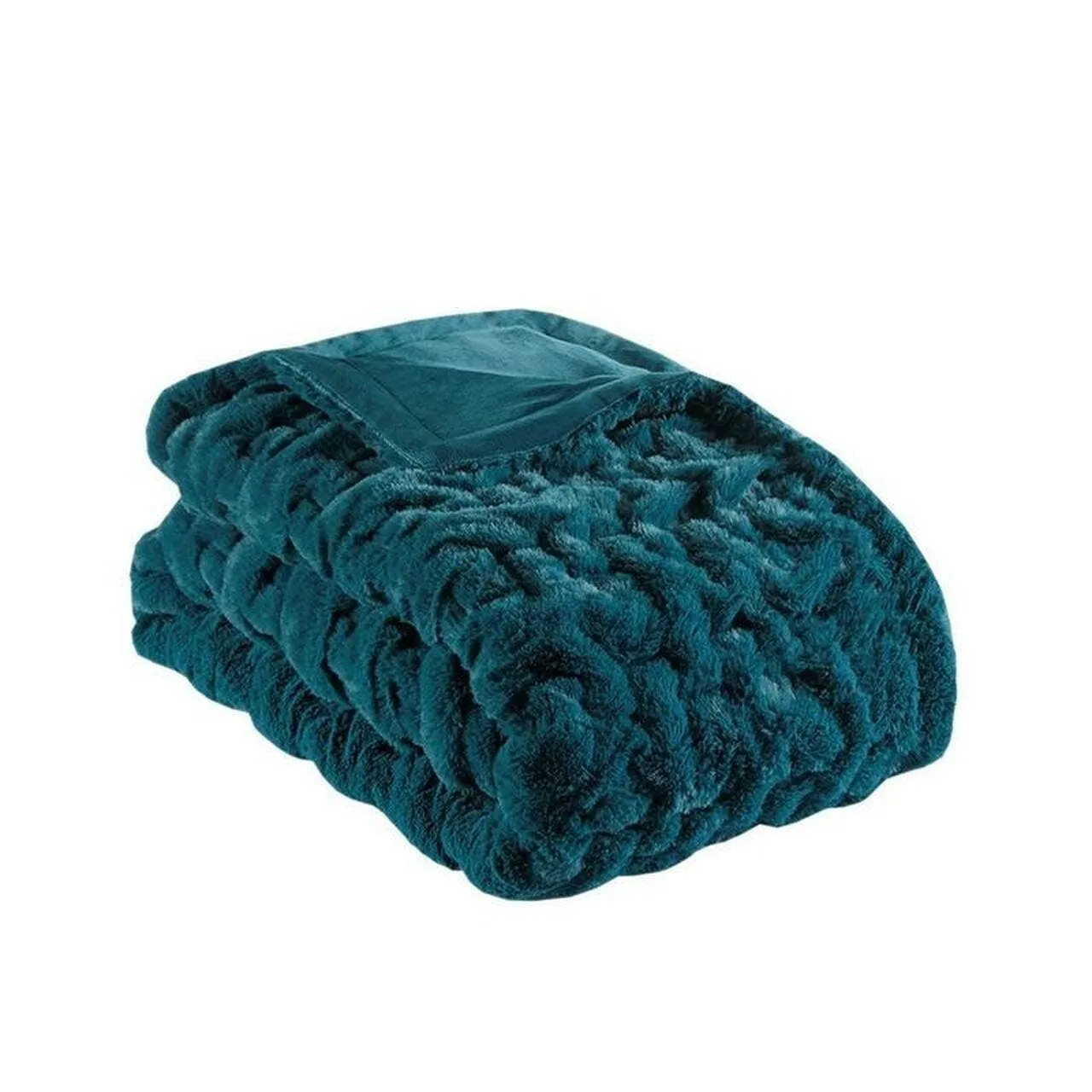 Cozy Ruched Throw Blanket