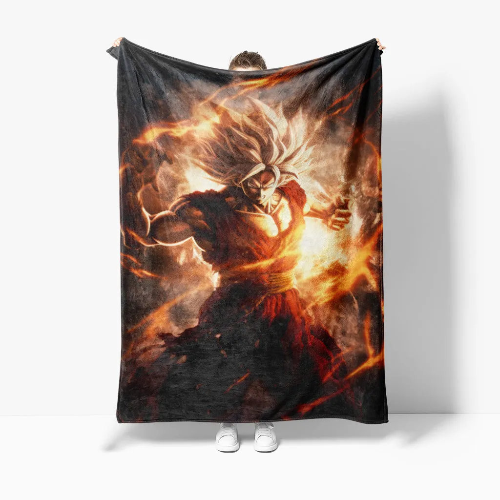 Dragon Ball Z Characters Warm Sherpa Throw