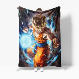 Dragon Ball Z Characters Warm Sherpa Throw