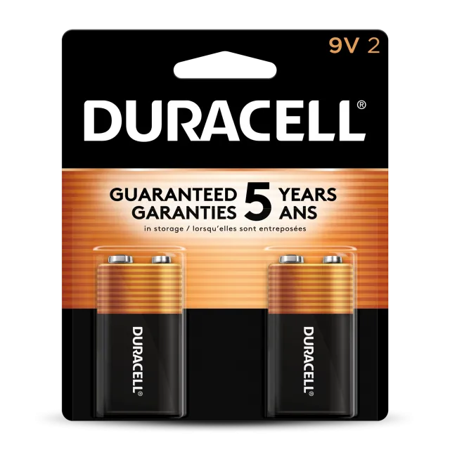 Duracell Coppertop 9V Alkaline Batteries