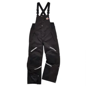 Ergodyne N-Ferno 6471 Heavy-Duty 500D Nylon Shell Overall Insulated Bib - Black