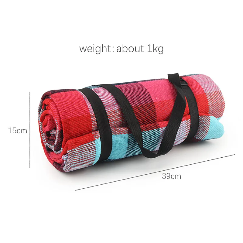 Fold Pad Soft Blanket Outdoor Folding Waterproof Blanket Camping Beach Plaid Picnic Mat