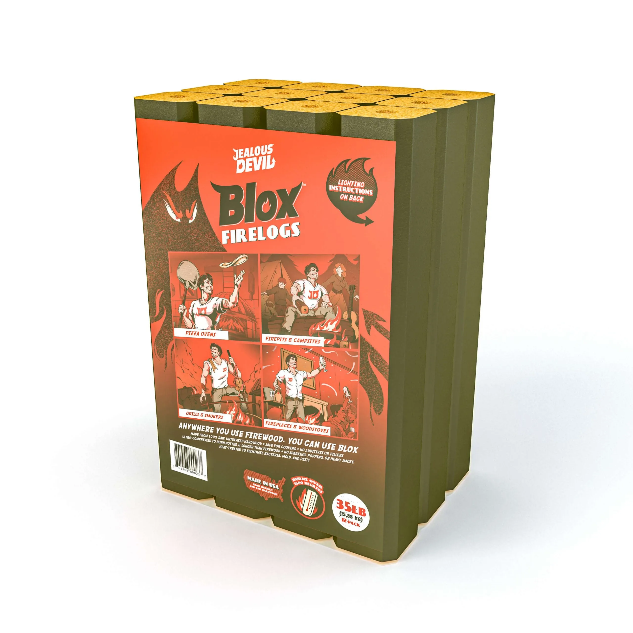 Jealous Devil - Blox All-Natural Pizza Oven Log