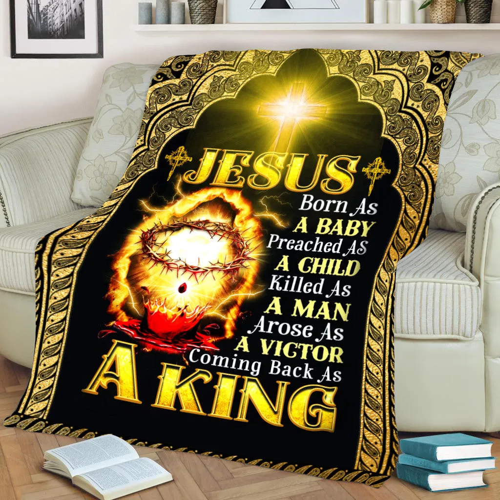 Jesus Coming Back As A King Blanket - Blanket Of Jesus - Jesus Blanket - Gift Ideas For Christians - Ciaocustom