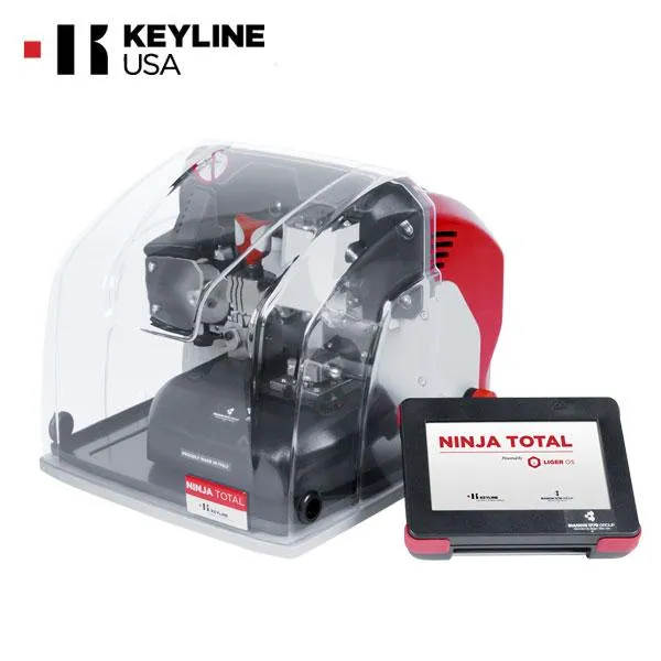 Keyline – NINJA TOTAL – All-in-One Automatic Electronic Code Cutting Key Machine – For Edge Cut, Laser And Dimple Keys