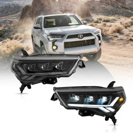 LED Headlight Assembly Matrix Projector Black For 2014-2022 Toyota 4Runner 5th Gen (N280)