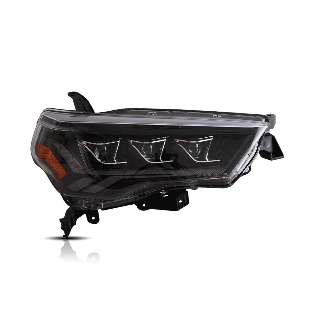 LED Headlight Assembly Matrix Projector Black For 2014-2022 Toyota 4Runner 5th Gen (N280)