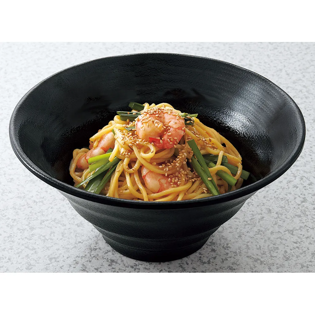 Melamine Black Grainy Noodle Bowl 40 fl oz / 7.4" dia