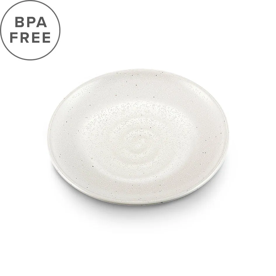 Melamine Kobiki White Grainy Salad Plate 6.3" dia