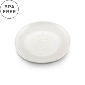 Melamine Kobiki White Grainy Salad Plate 6.3" dia