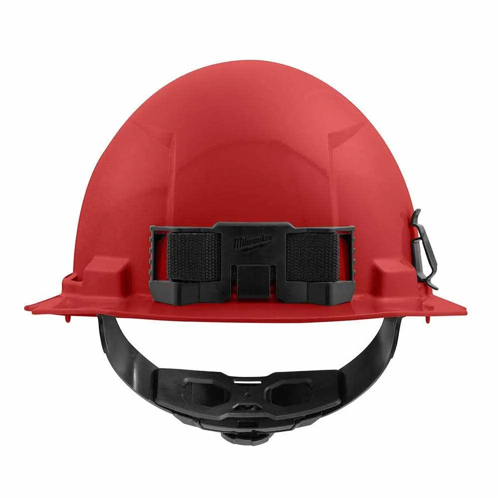 Milwaukee 48-73-1109 Red Full Brim Hard Hat with 4PT Ratcheting Suspension – Type 1 Class E