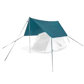 Multifunctional camping canopy Quechua, turquoise/blue