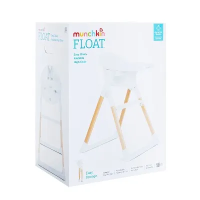 Munchkin Float Easy Clean Foldable High Chair - Compact Modern Design