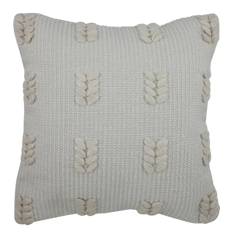 Natural Woven Square Indoor/Outdoor Pillow