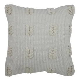 Natural Woven Square Indoor/Outdoor Pillow