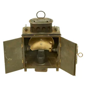 Original German WWI Blendlat 07/12 Trench Lantern by Gebr. Bing A.G. of Nürnberg