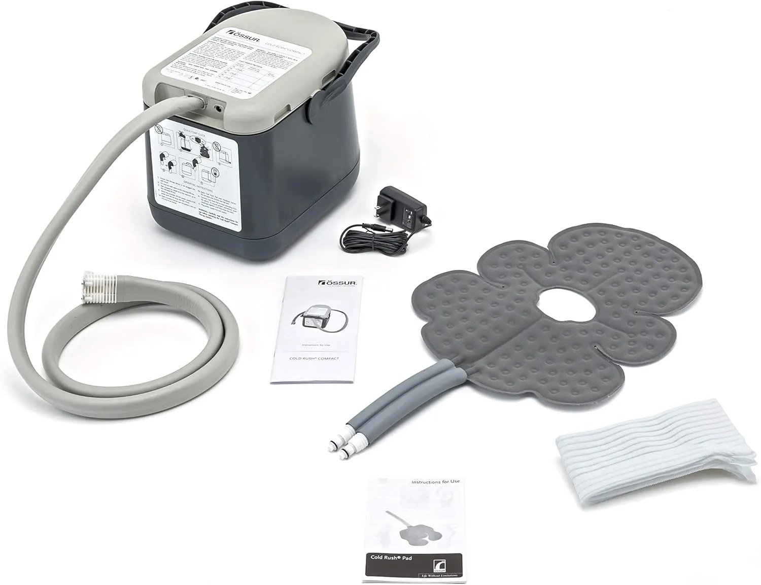 Ossur Cold Rush Compact Cold Therapy Machine System and Pads