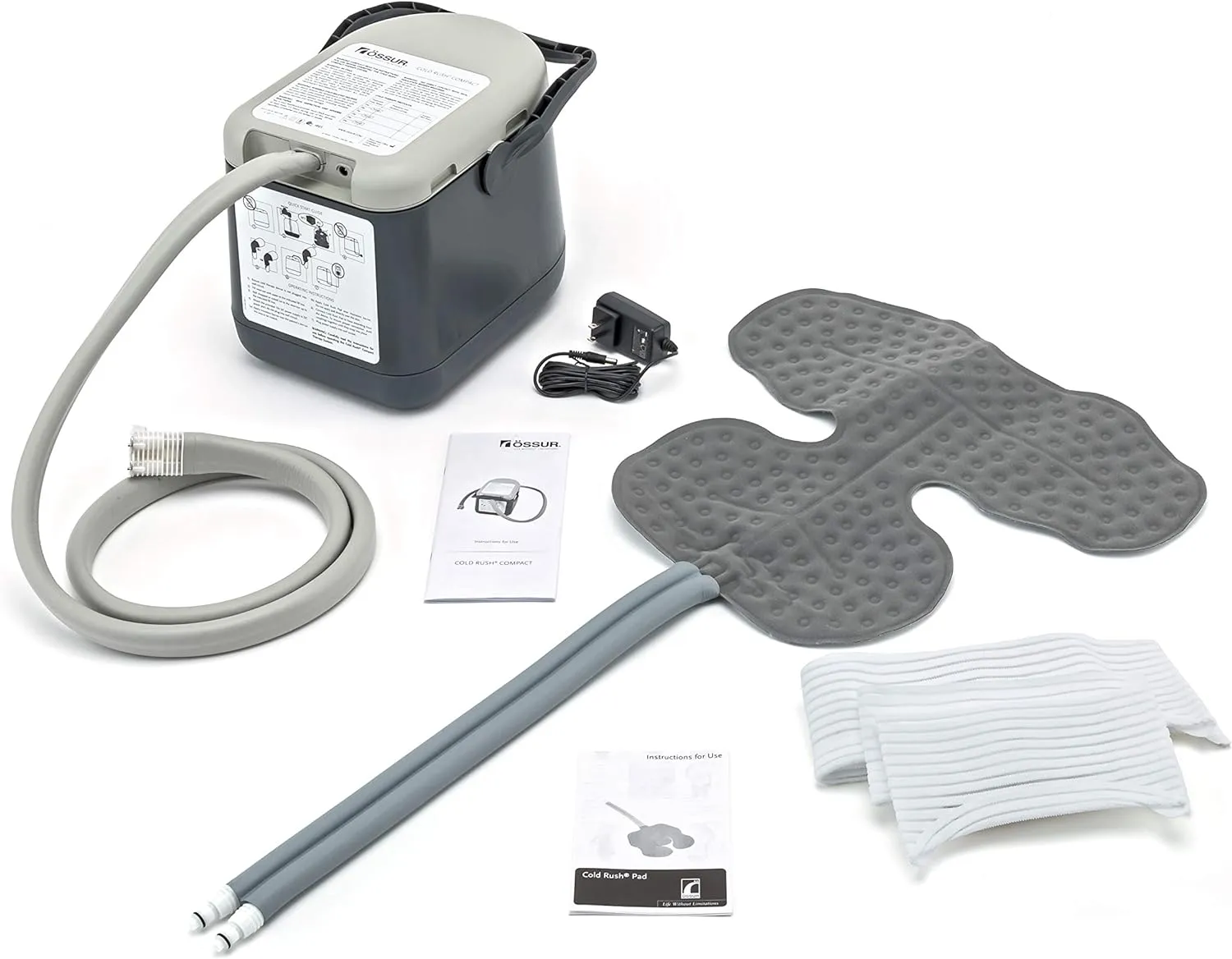 Ossur Cold Rush Compact Cold Therapy Machine System and Pads