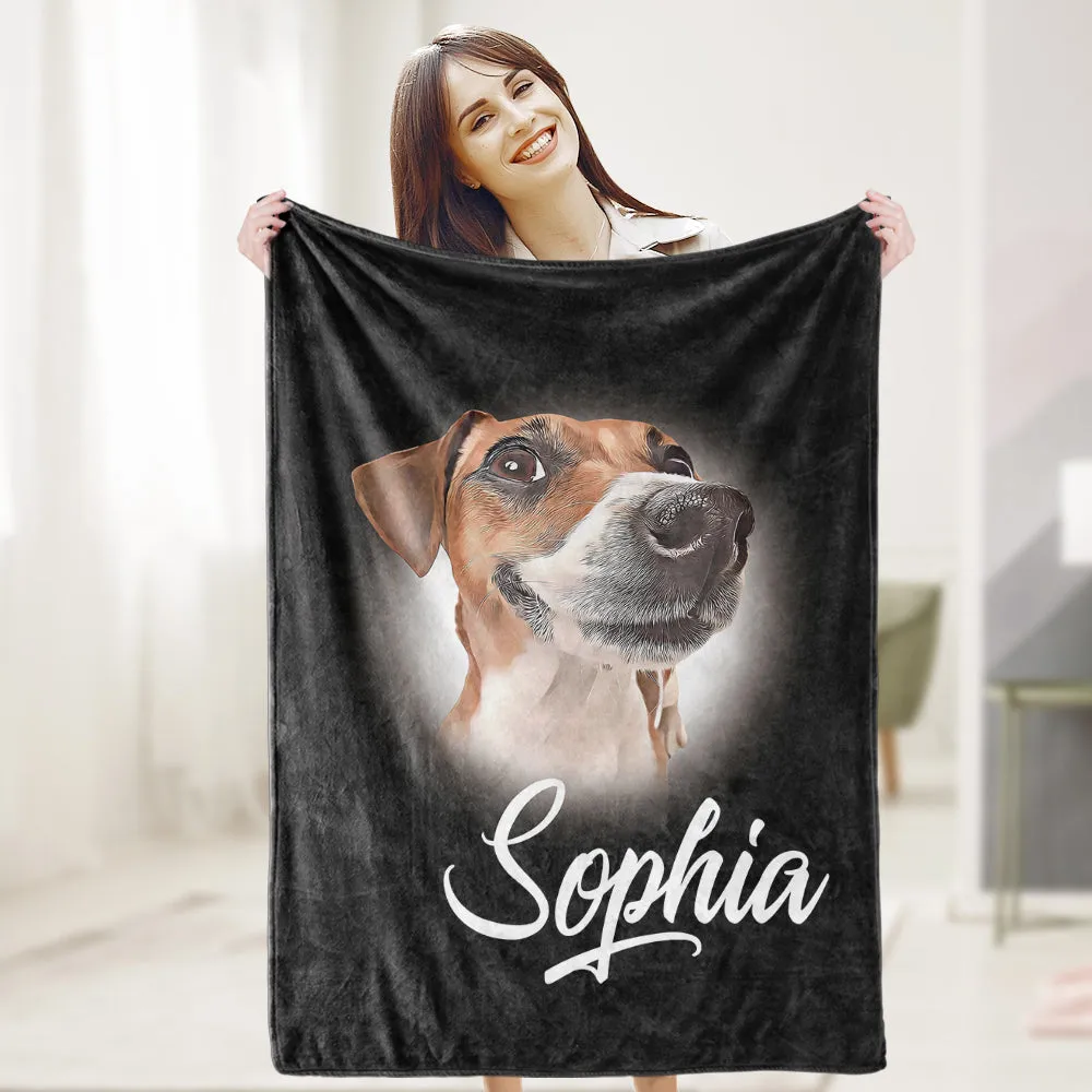 Personalized Custom Pet Photo Blanket