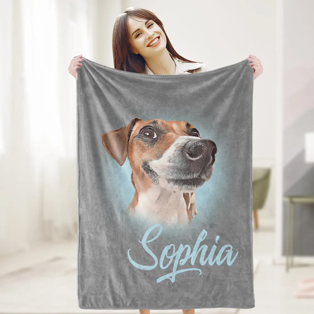 Personalized Custom Pet Photo Blanket