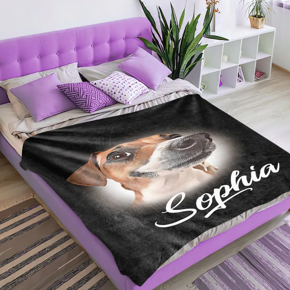 Personalized Custom Pet Photo Blanket