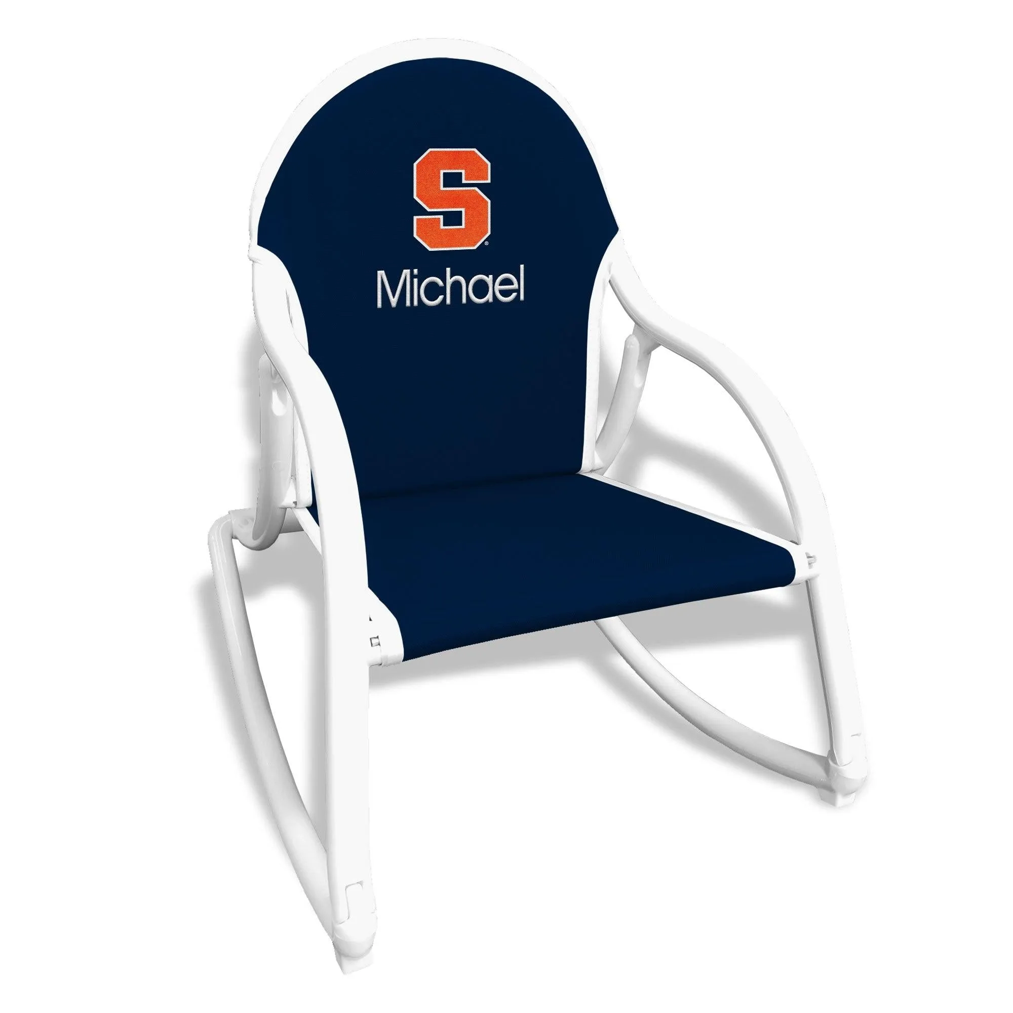 Personalized Syracuse Orange Rocking Chair