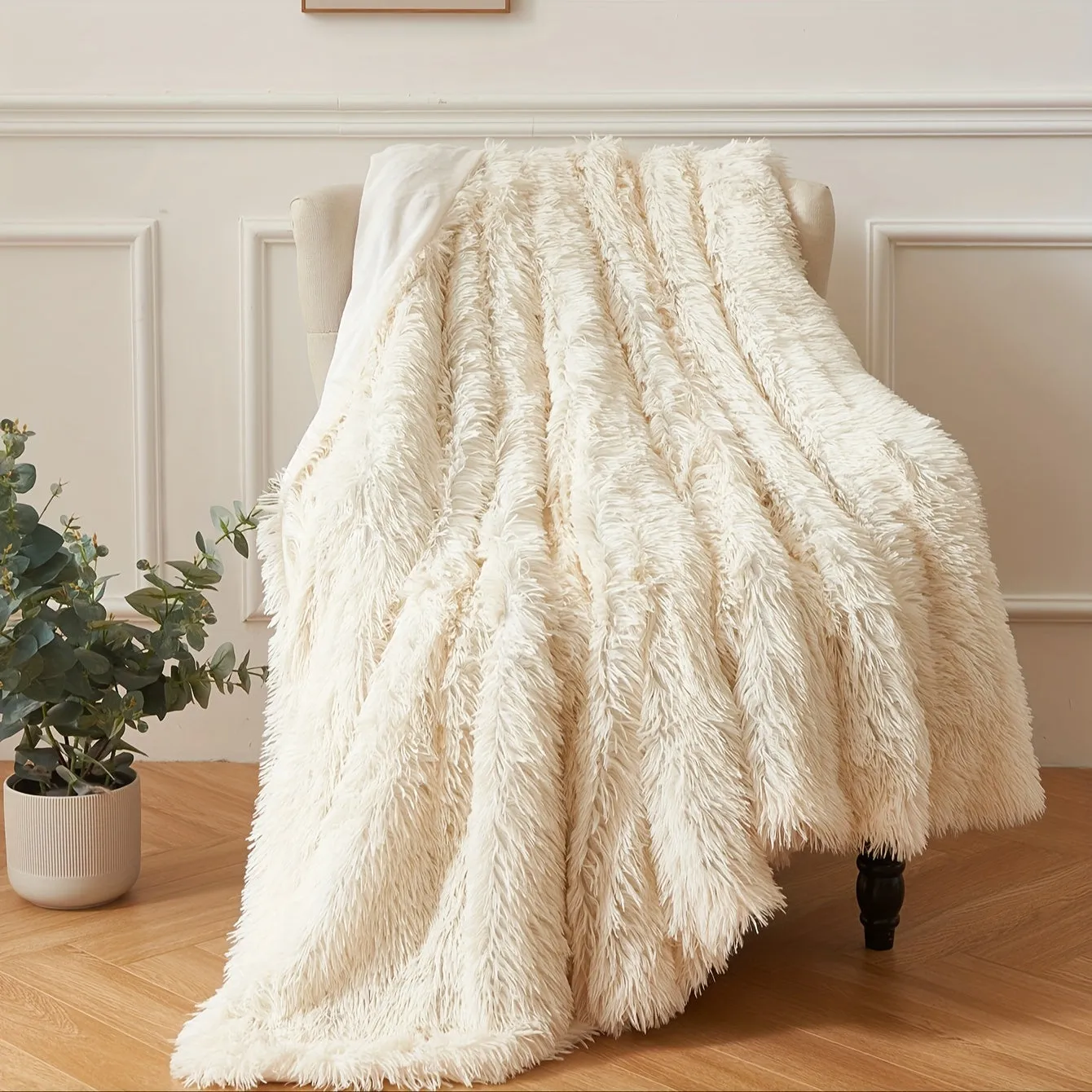 Plush Shaggy Blanket Cozy Warm Sofa and Bed Decor