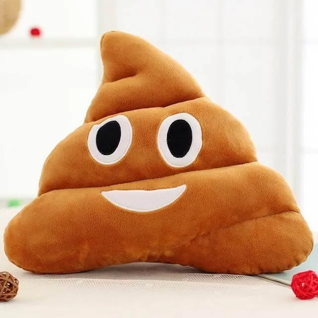 Poop Face Emoji Pillows