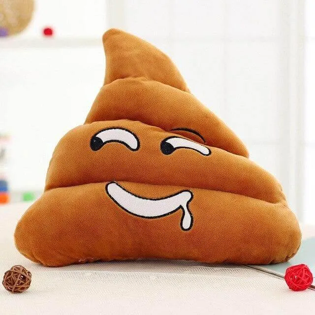 Poop Face Emoji Pillows