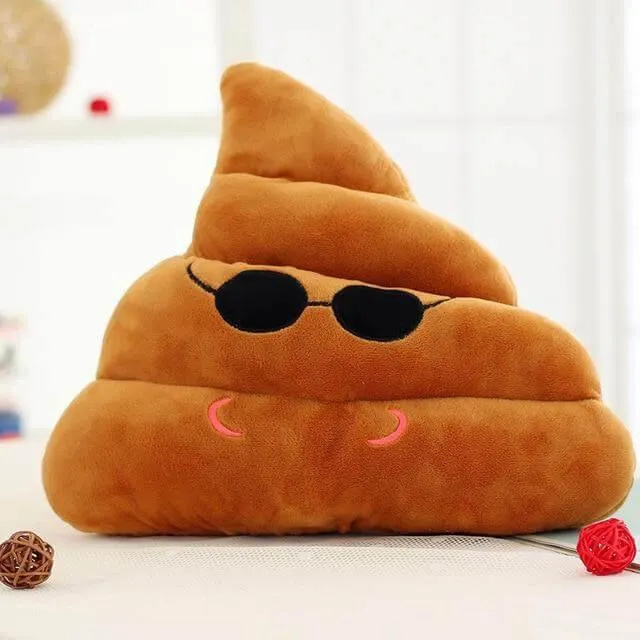 Poop Face Emoji Pillows