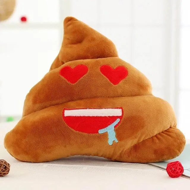 Poop Face Emoji Pillows