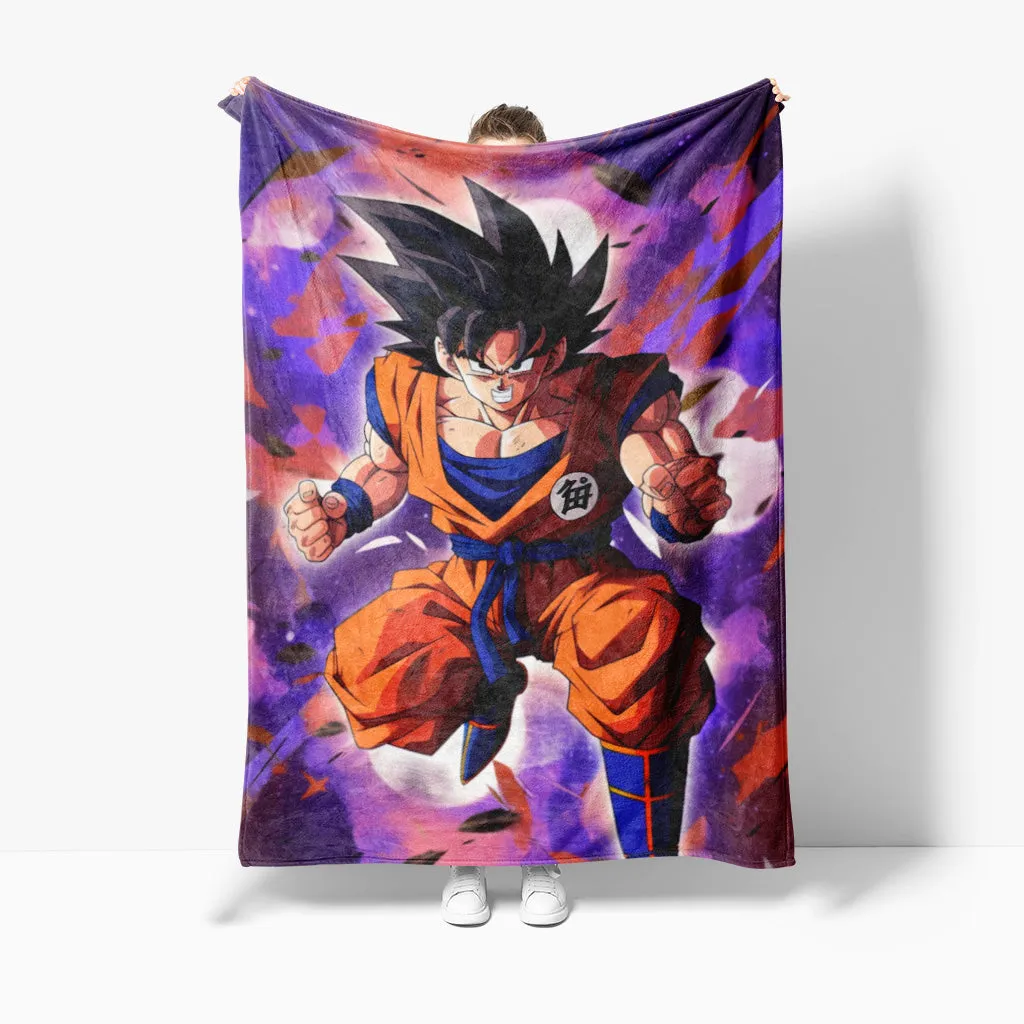 Sherpa Fleece Throw Blankets: Dragon Ball Z Print Series